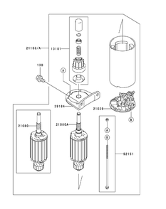Fh641v-Aw04 Starter Diagram and Parts List for ENFORCER48 53AI3AGV750-21HP Cub Cadet Lawn Tractor